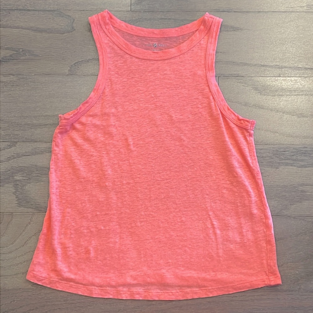 Lou and Grey Pink Linen Tank - Size XS